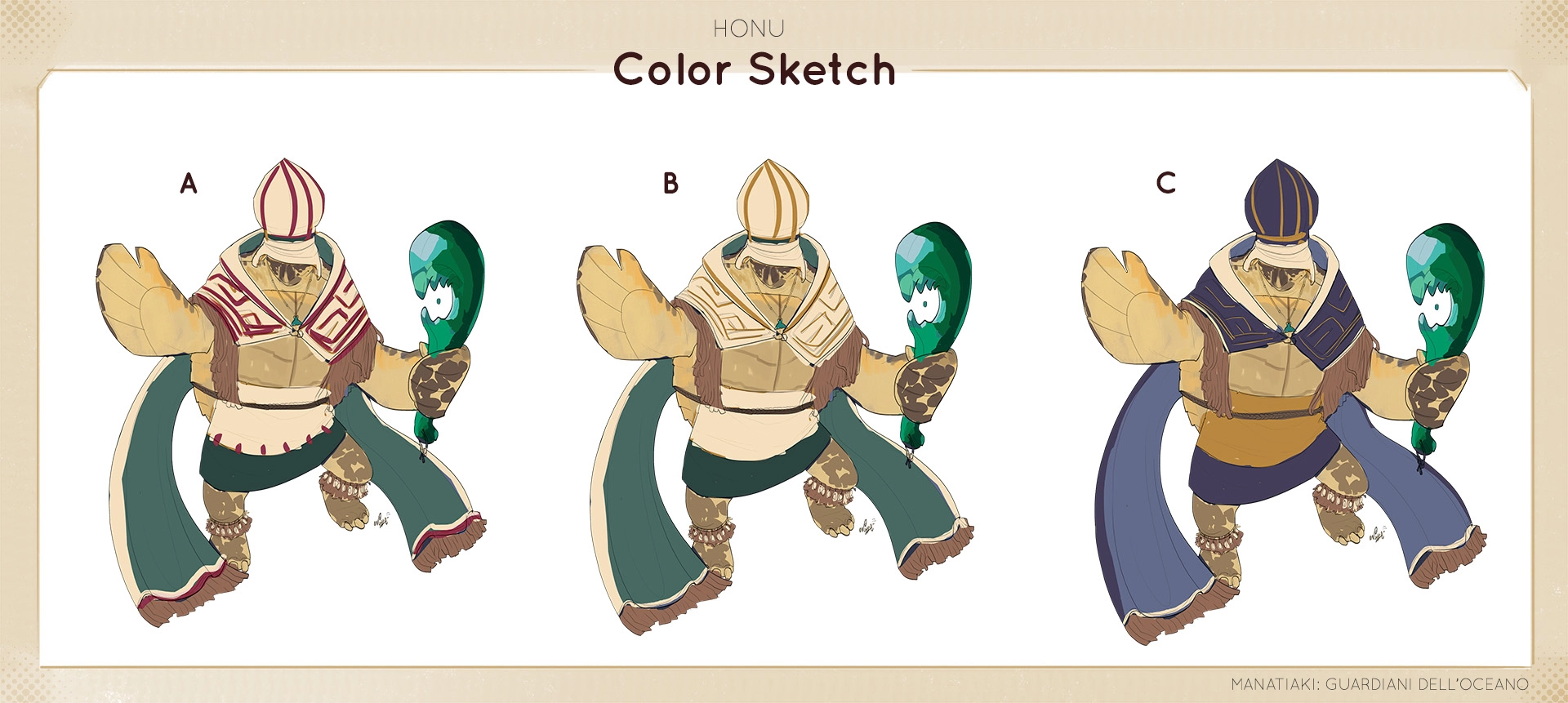 Honu - color sketch manatiaki